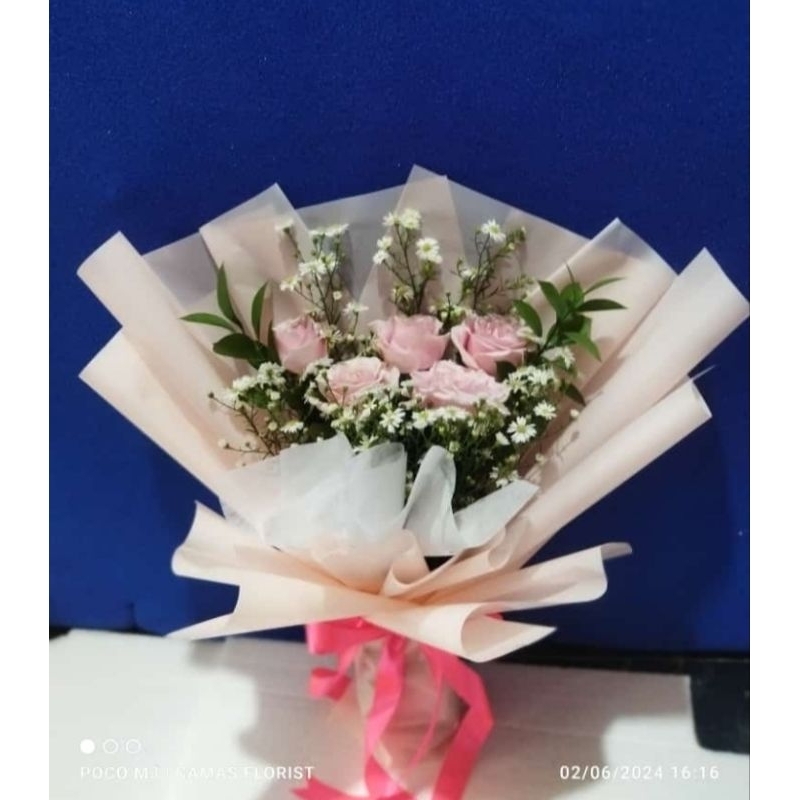 hand buket bunga asli