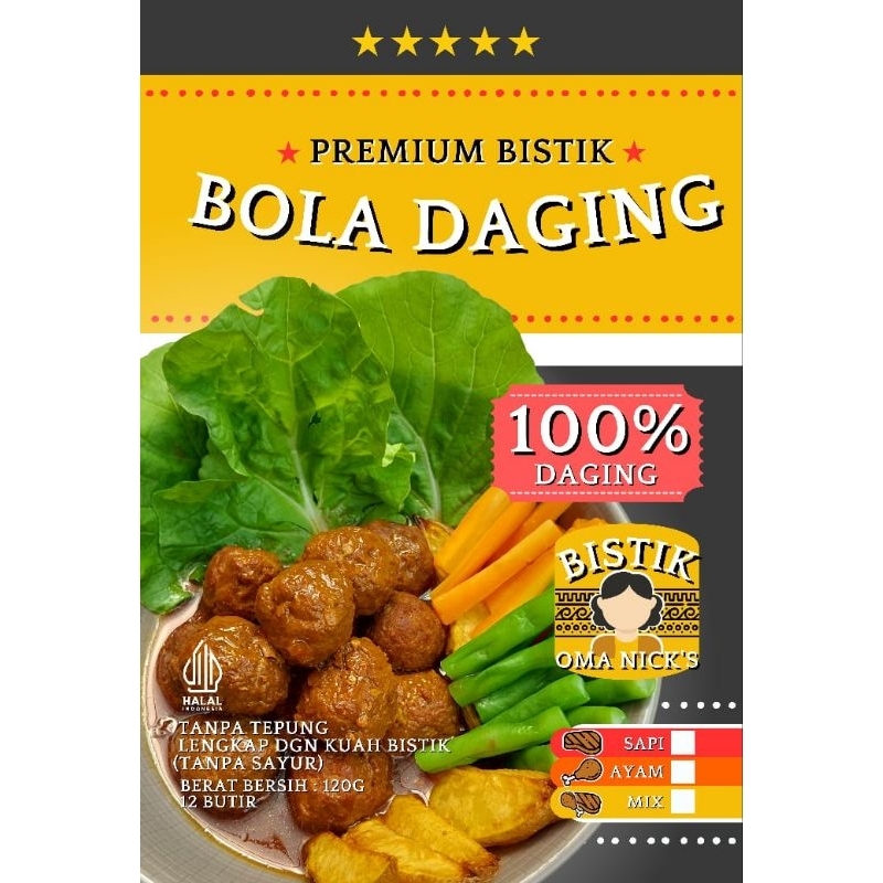 

Bundling Bistik Bola Daging (ayam, sapi dan mix)