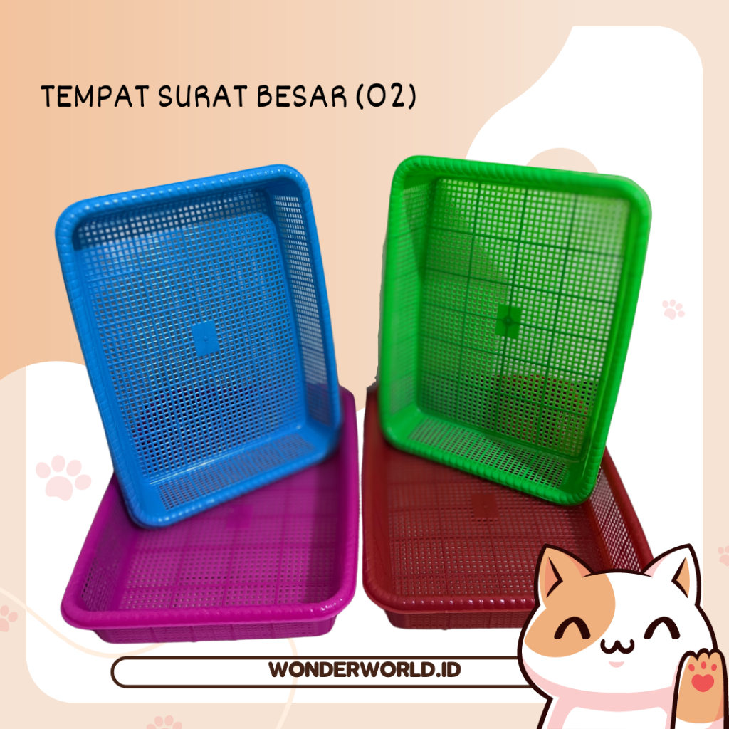 

(ISI 1/3PCS)TEMPAT DOKUMEN SEDANG (02) ; TEMPAT SURAT ; TATAKAN DOKUMEN ; ORGANIZER FOLDER ; ORGANIZER MEJA KERJA ; TEMPAT FILE ; TEMPAT SERBAGUNA
