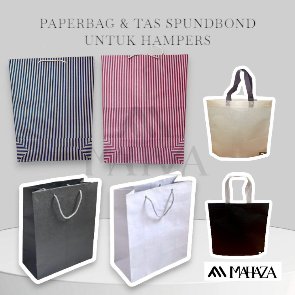 

TERMURAH! Paperbag dan tas spundbond untuk hampers