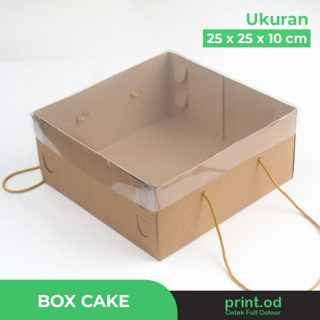 

Print.od | Box Cake Jinjing - Ukuran 25x25x10 | Kotak Cake - Kotak Kue - Kotak Bolu - Kotak Makanan |