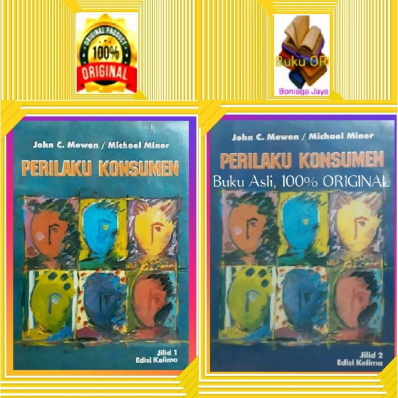 Buku Original.   Perilaku Konsumen Jilid 1 & 2 Edisi 5 - John C Mowen