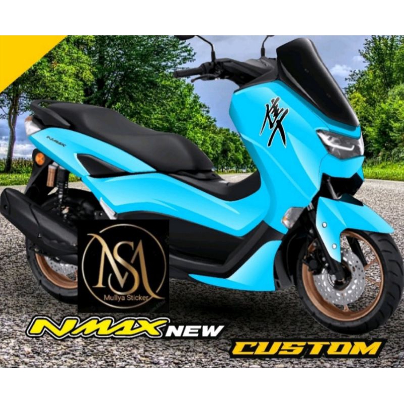 Decal Nmax New 155 2023 Full Body Warna Sky Blu