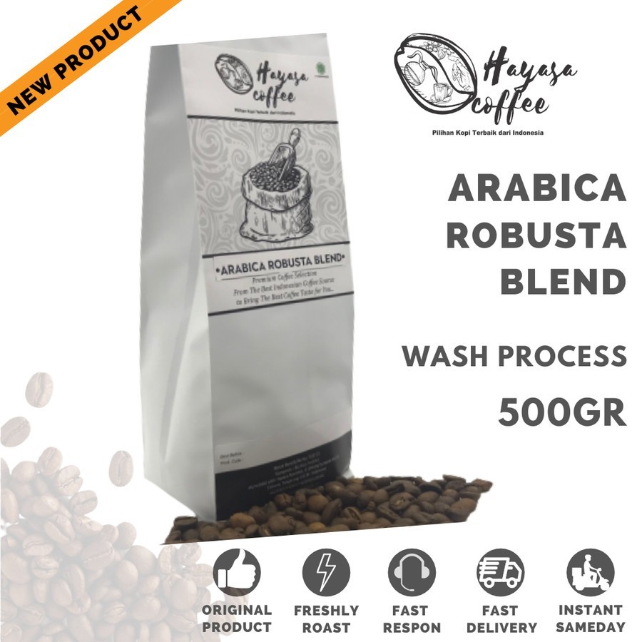 

Kopi Hayasa Arabica Robusta Blend - 500 Gr