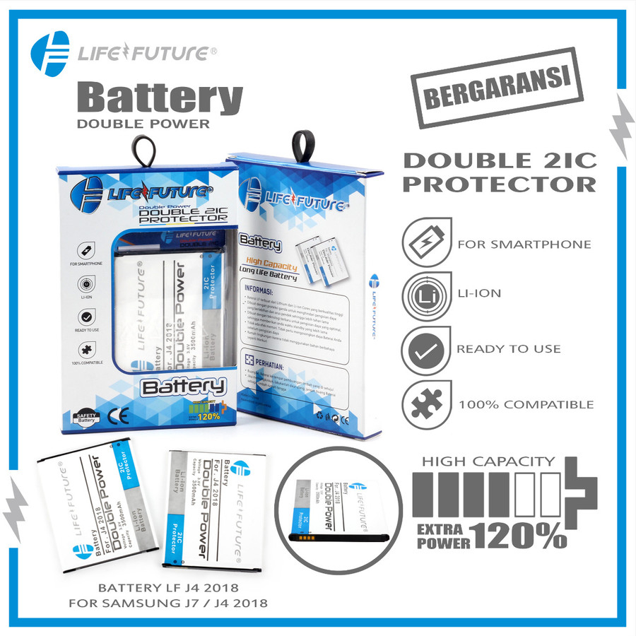 Baterai / Batre / Batrai LF Samsung Galaxy J7 / J4 2018 / J7 CORE Double Power