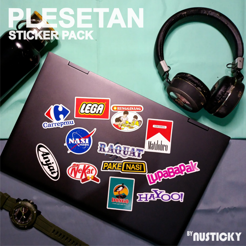 

STICKER PACK PLESETAN | Stiker Aesthetic Stiker Lucu Stiker Laptop Stiker Tahan Air