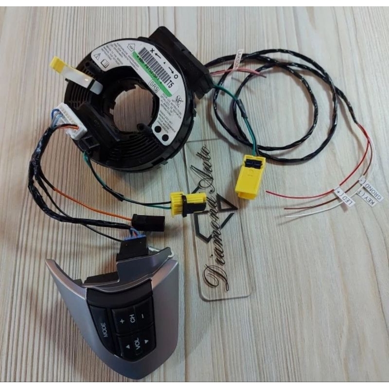 Tombol Steer Honda Brio Mobilio +Cable spiral + Cable head unit