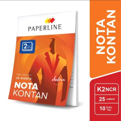 

[PCS] NOTA KONTAN PAPERLINE KECIL K2 / NOTA KONTAN 2PLY / BON NOTA KERTAS TEMBUS