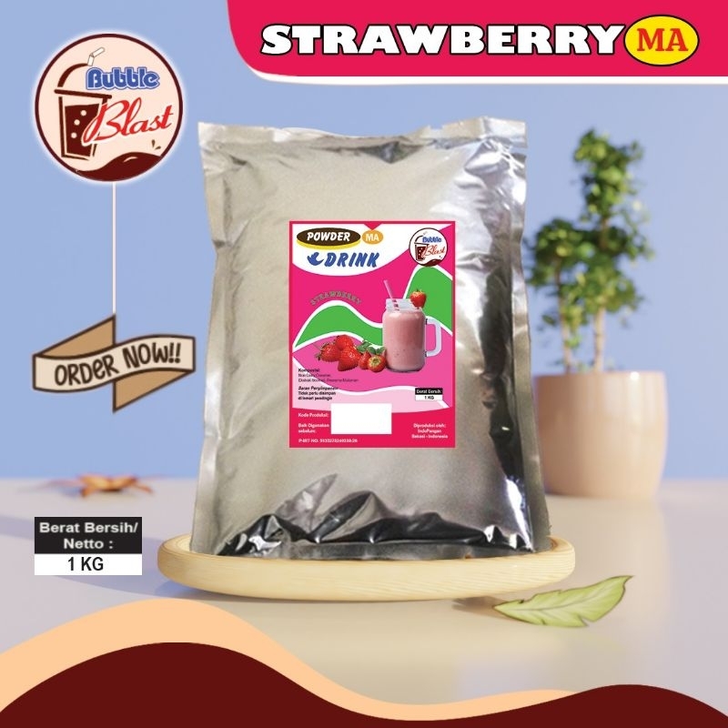 

Powder Minuman Rasa Strawberry Original 1kg / Bubuk Minuman Rasa Strawberry Original