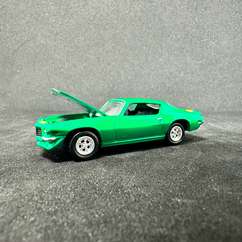 Johnny Lightning Chevrolet Camaro 1971 Open Hood Hijau Loose