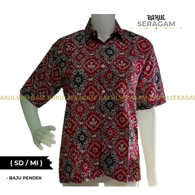 seragam sekolah SD // BATIK SD PENDEK //