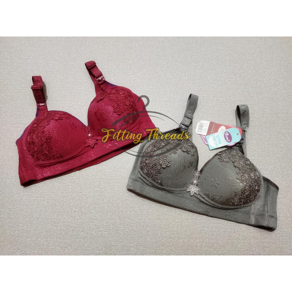 BH Busa Tanpa Kawat Piaoli Kancing 3 / Bra Piaoli Brukat / Bra Piaoli Kait 3 / Bra Piaoli Brokat Bor
