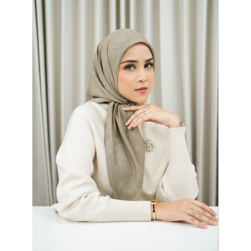 Buttonscarves Monogram Scramble Overcast