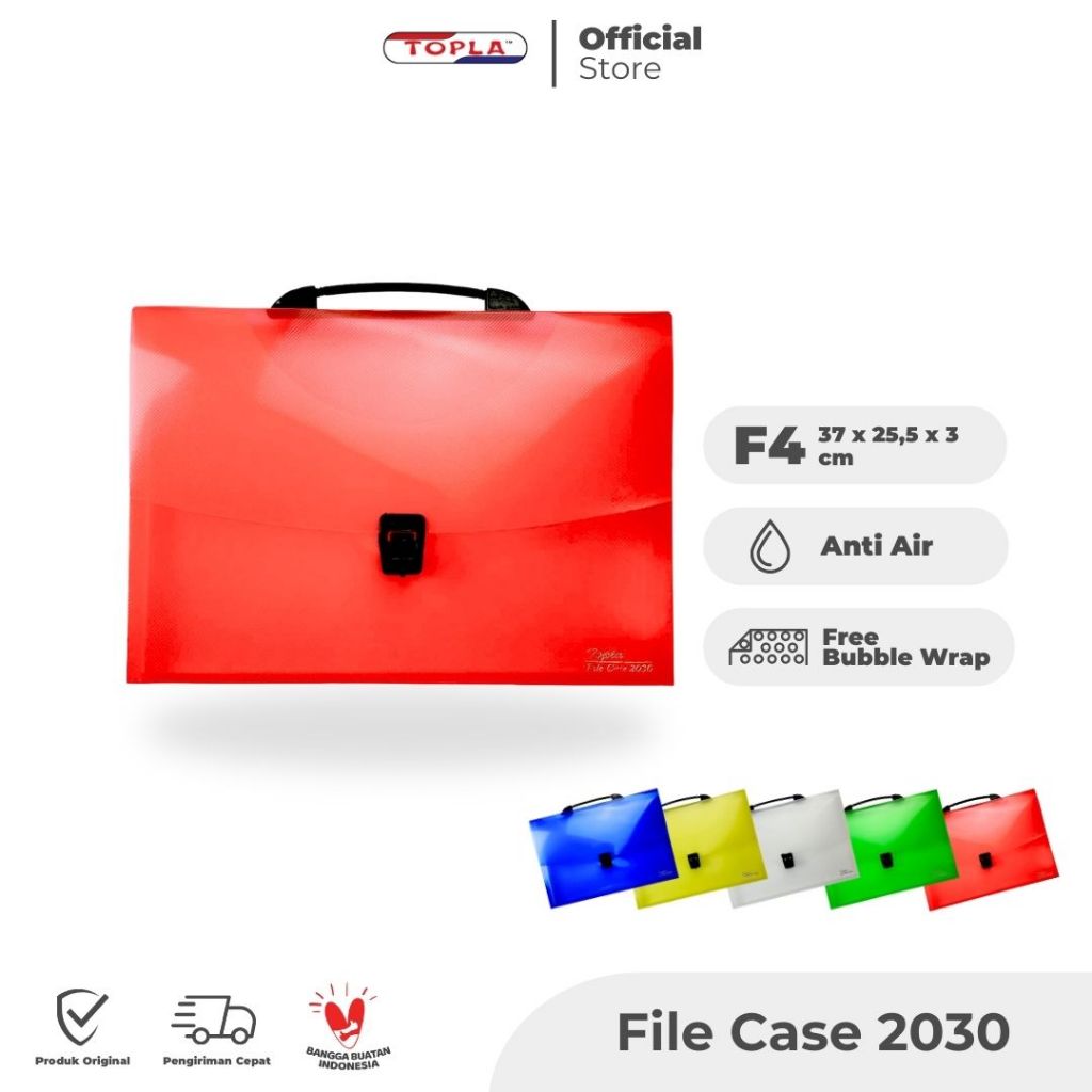 

File case with handle map dokumen tas dokumen kantoran ukuran folio anti airTopla