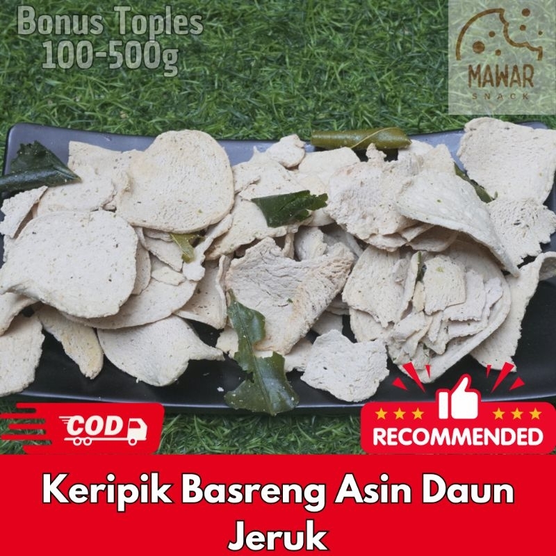 

Keripik Basreng Asin Daun Jeruk 500g - Basreng Kiloan