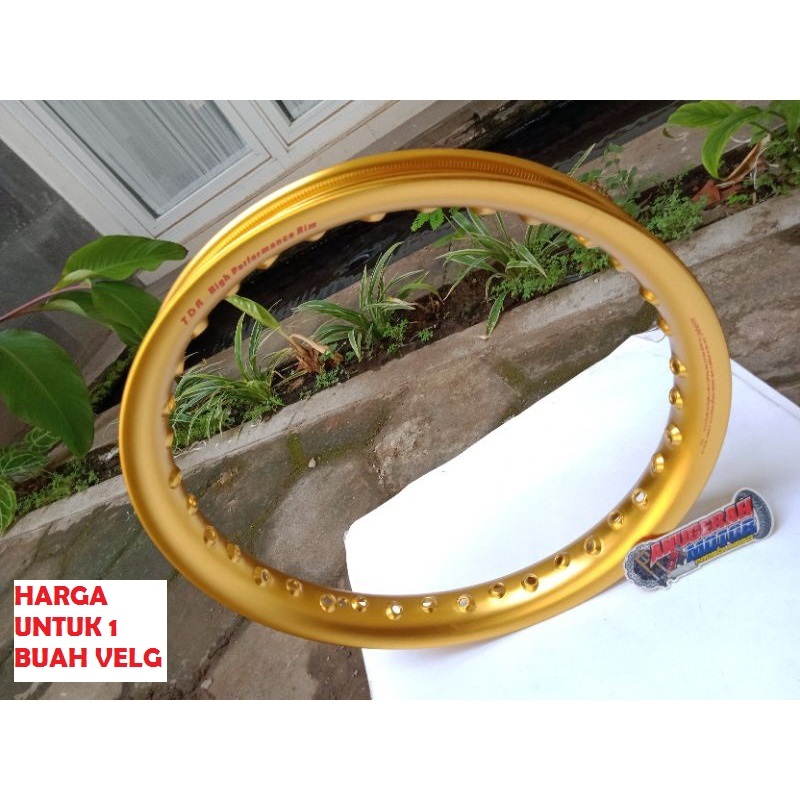 Velg TDR U Setengah lingkaran Ukuran 140 ring 14 GOLD, Velg peleg TDR U 140x14 GOLD MURAH PROMO