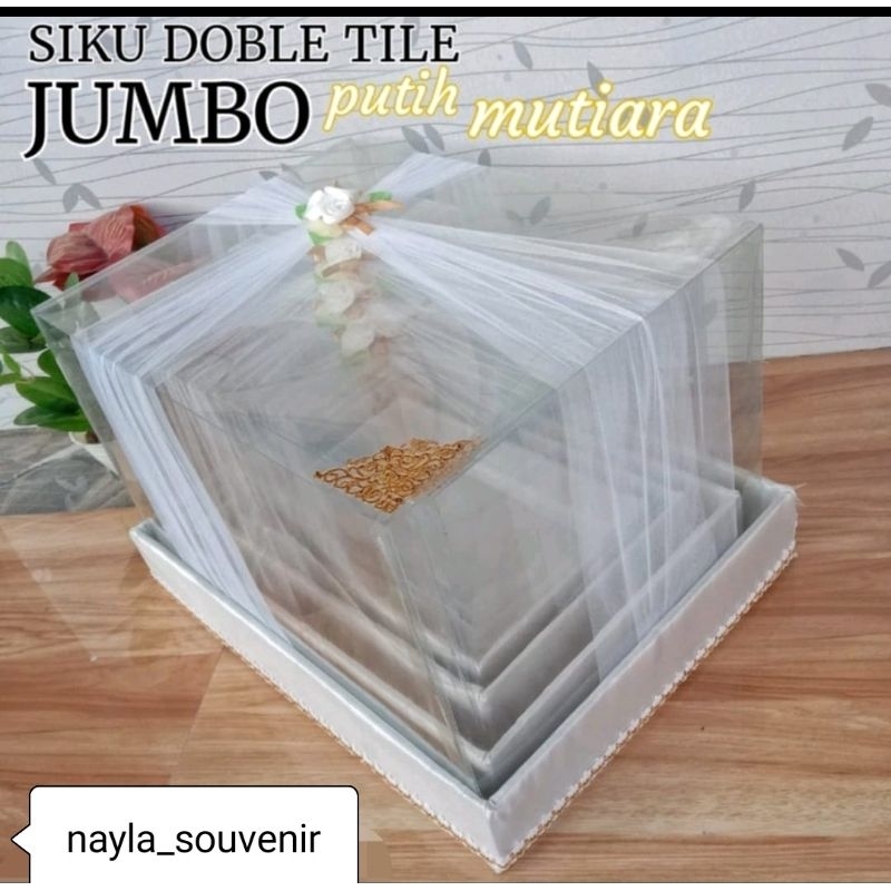 

kotak hantaran seserahan plus tutup mika tile