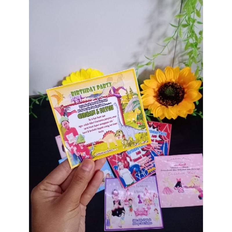 

Stiker ultah/khitan/tahlil/aqiqah isi 50 pcs bisa request desain dan tulisan
