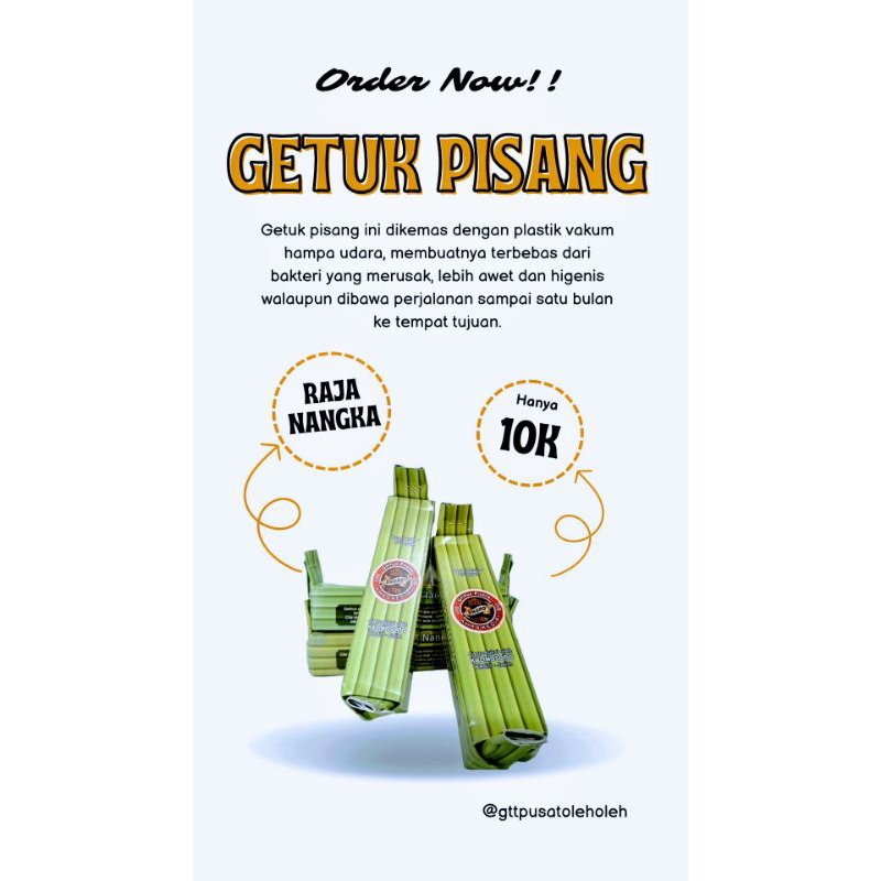 

Getuk pisang vakum
