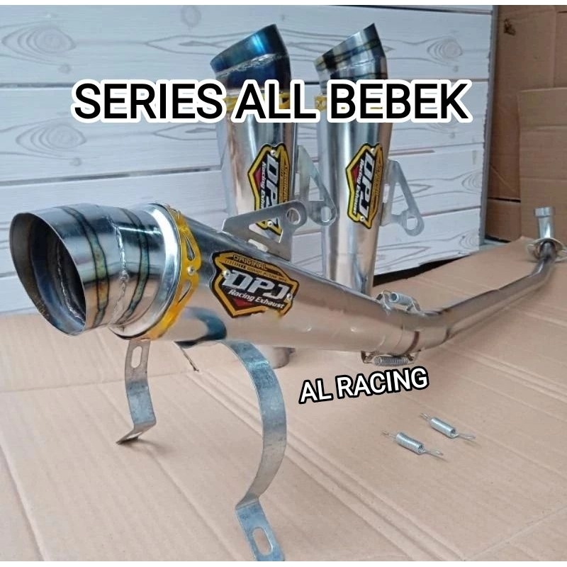 Knalpot Racing DPJ FULL BAS All Bebek Jupiter,Vega,Supra,Revo, dll