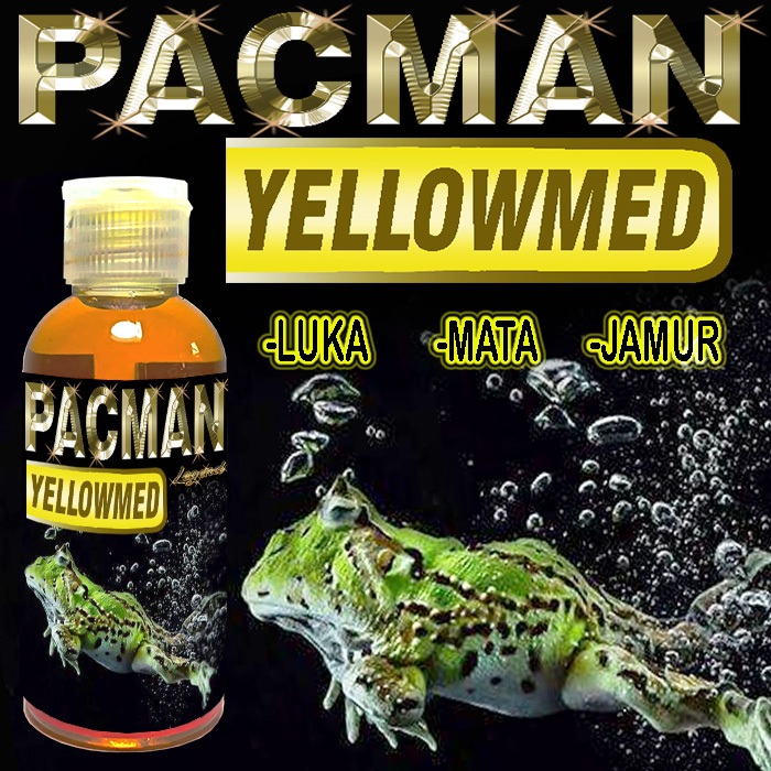 PACMAN YELLOWMED OBAT PENYAKIT INFEKSI KULIT LUKA LECET JAMUR WHITE SPOT BINTIK PUTIH MATA KATARAK B