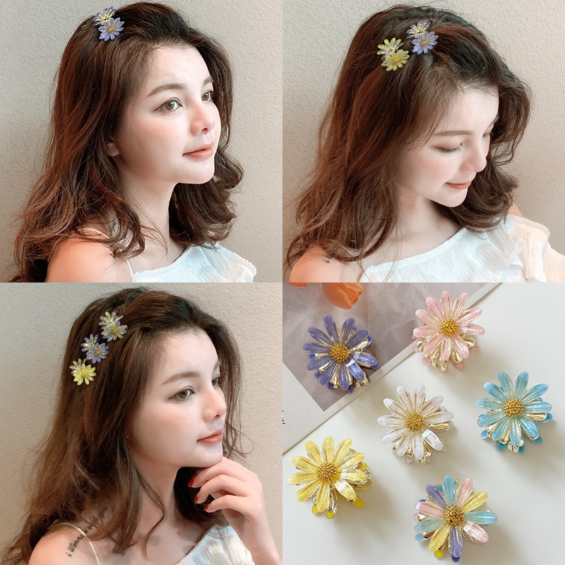 Jepit Rambut Bunga Kecil Korea Jepitan Rambut Mini Poni Bunga Daisy fashion