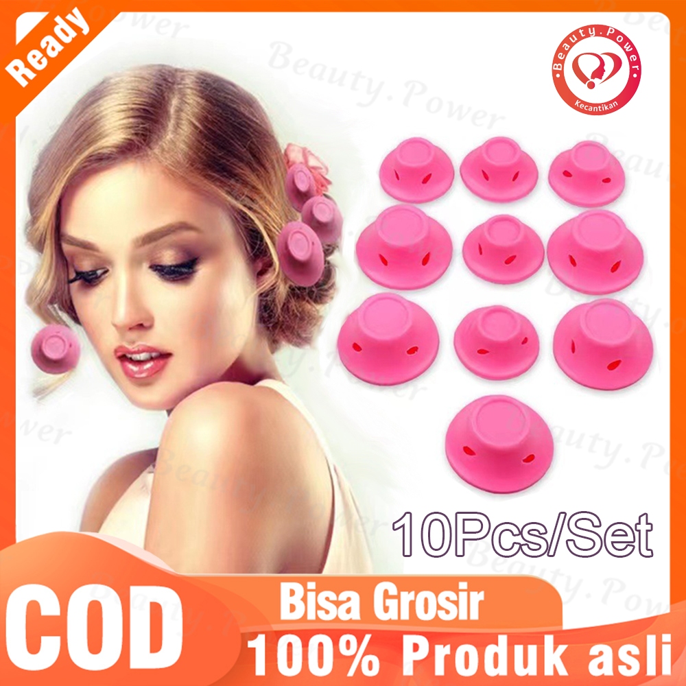 10Pcs Lembut Magic Rol Rambut Pengeriting Rambut Tidak Panas Alat Styling Rambut