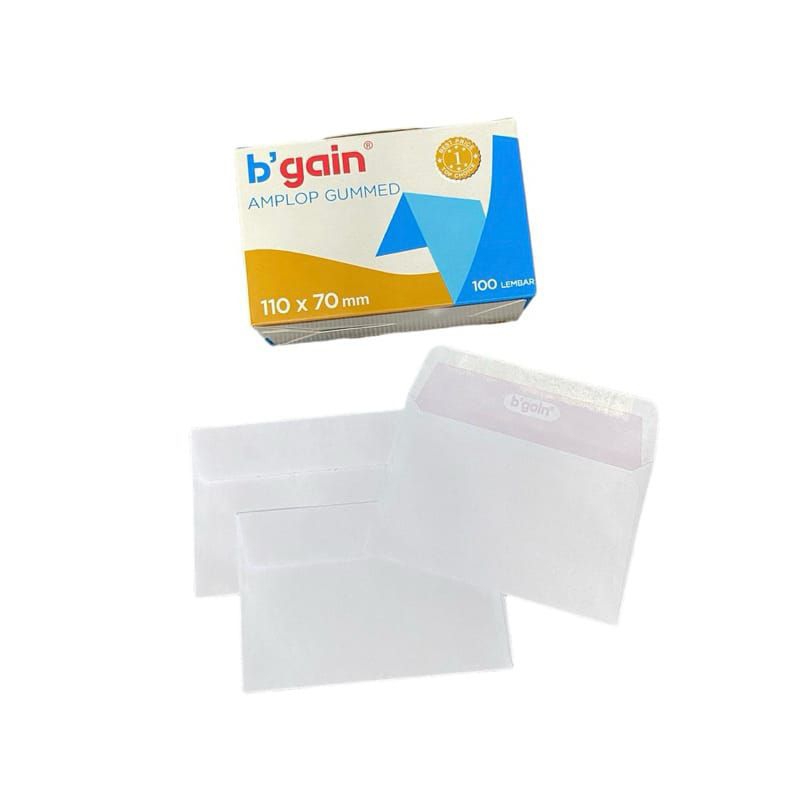

B'GAIN MINI. Amplop Kecil Putih 110x70mm