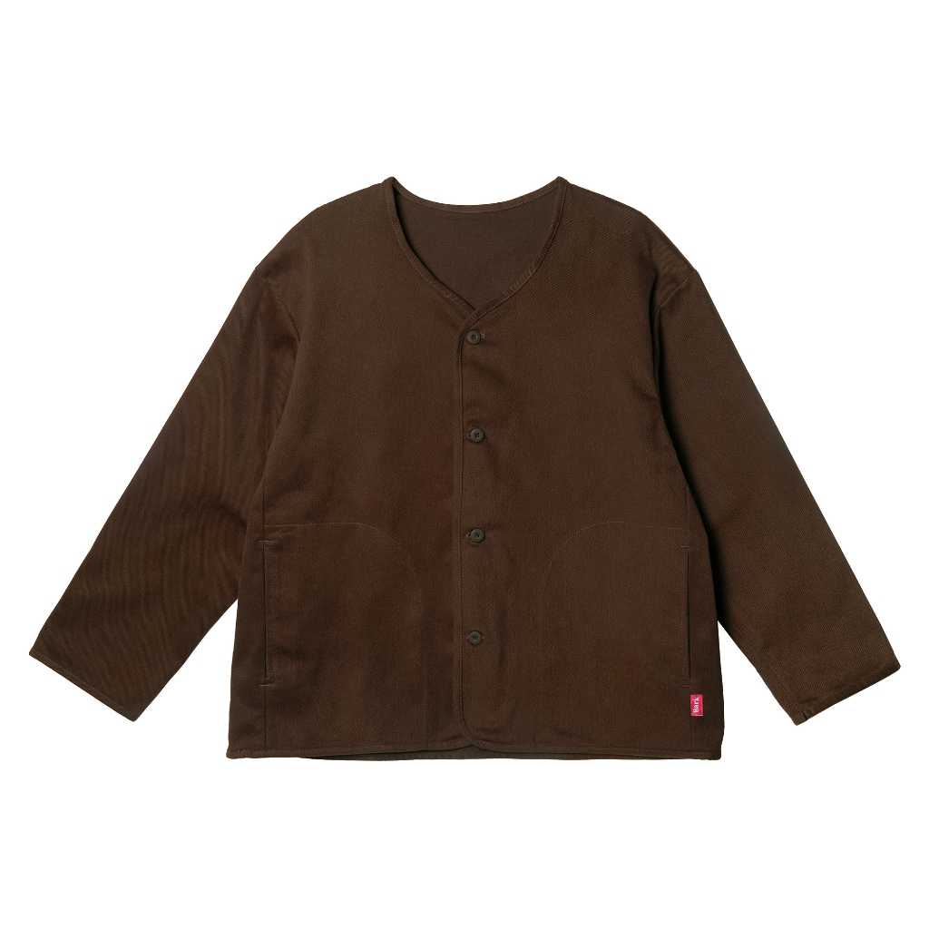 Barklana - Collarless Jacket - Choco