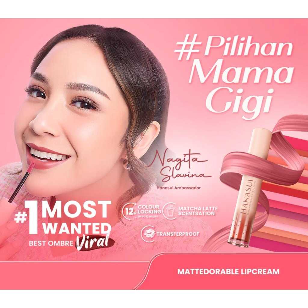 HANASUI Matterodable Lip Cream/Lipcream Hanasui~Original produk 100% Asli