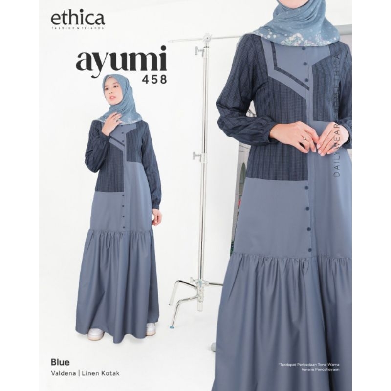 GAMIS ETHICA / AYUMI 458 / Gamis ethica terbaru 2024