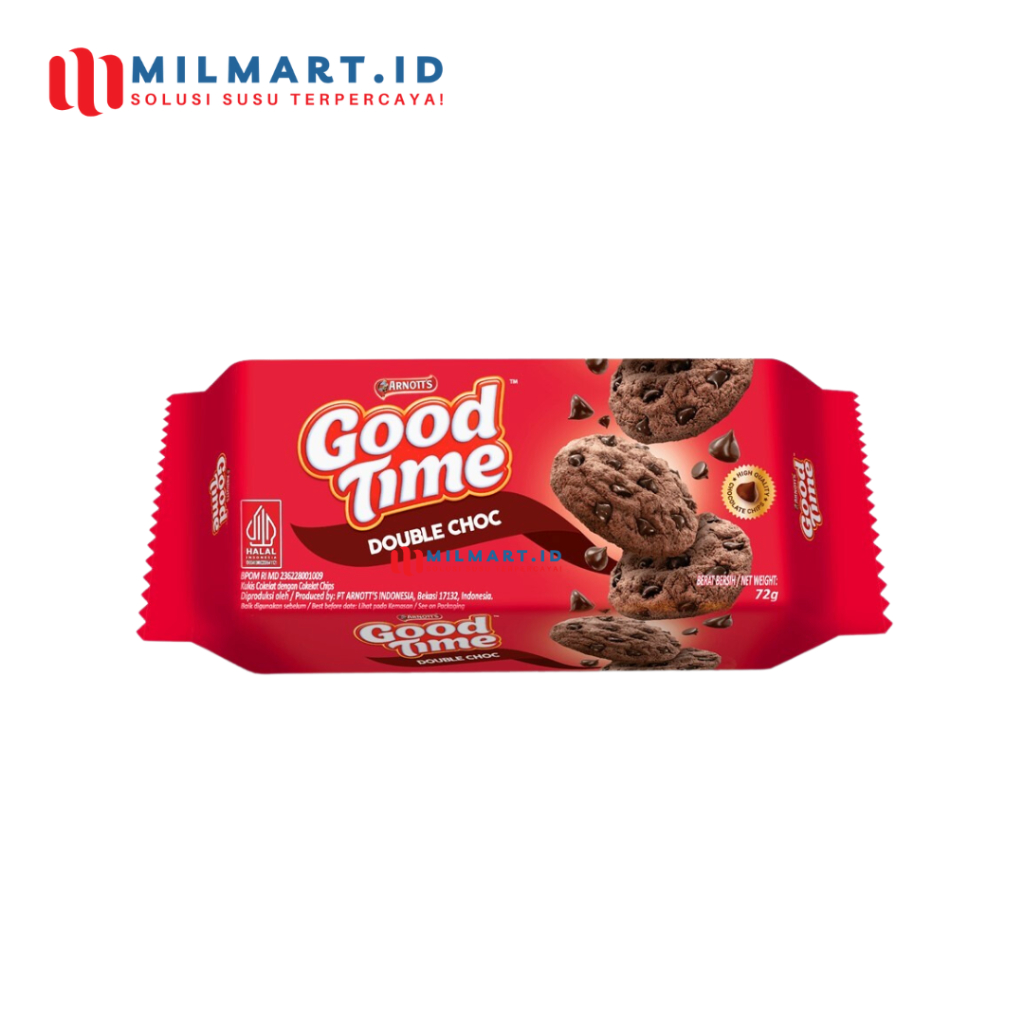 

GOODTIME COOKIES DOUBLE CHOC 72 G KUE CHOCOCHIPS GOOD TIME BISCUIT