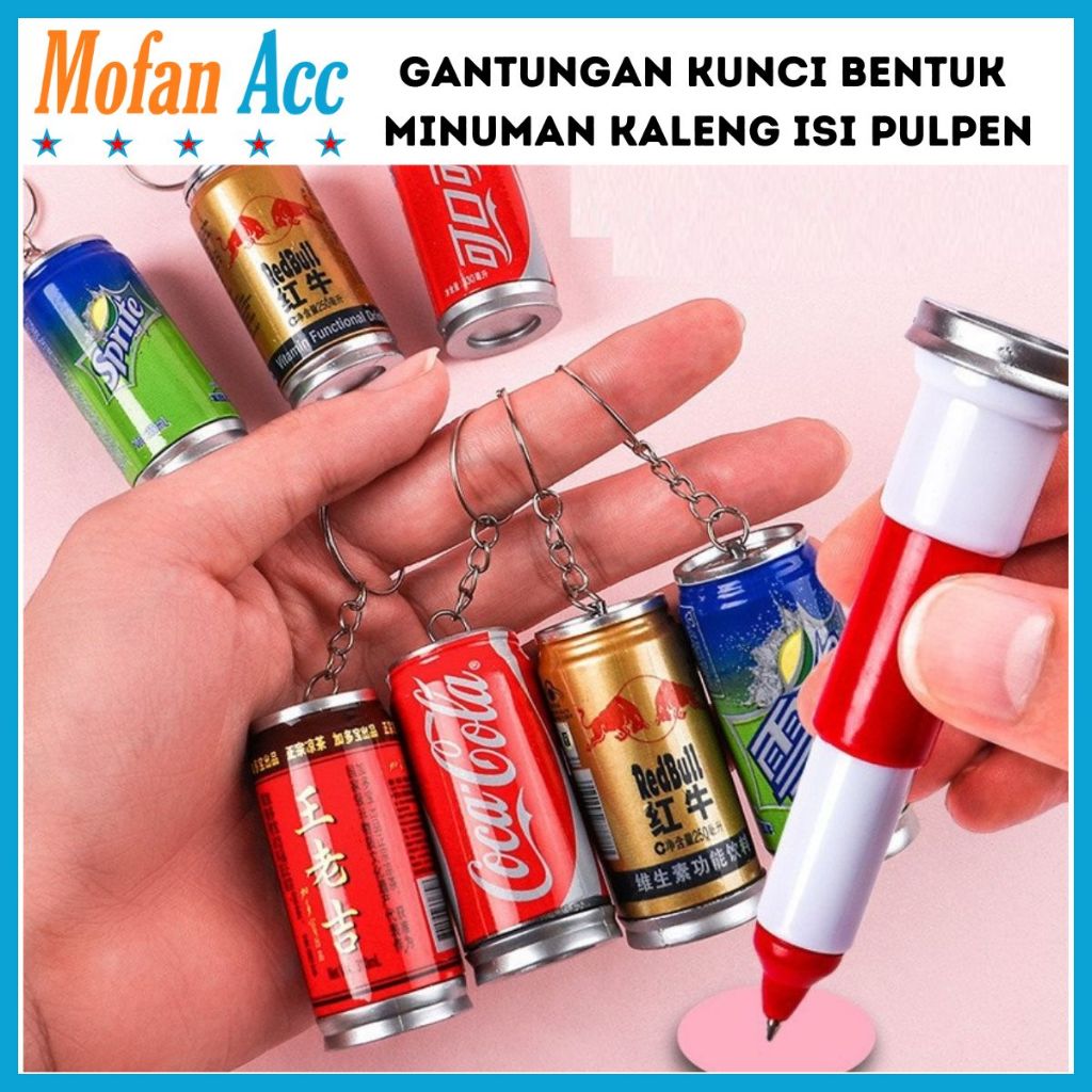 

Pulpen Gantungan Kunci Bentuk Minuman Kaleng 2in1 / Pena Alat Tulis Sekolah Kantor Pen And Keychain Ballpoint Perlengkapan Menulis Anak Model Botol Minum Bolpen Capsule Motif Unik Lucu Untuk Souvenir Pernikahan