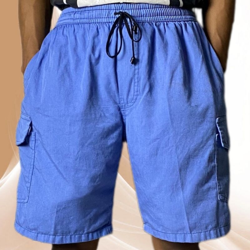 Celana Pendek Cargo Pria Wanita Pant Denim