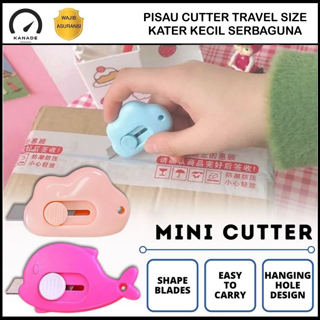 

Cutter Mini Lucu Model Awan Pisau Kater Kecil Alat Bantu Pembuka Paket