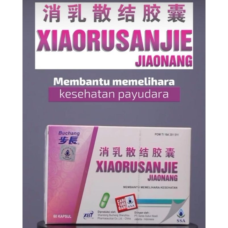 Obat Benjolan Tumor Payudara Buchang Xiaoru Sanjie Kapsul