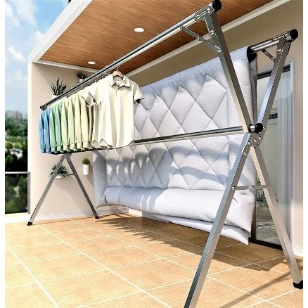 Jemuran baju stainless steel/Jemuran/Jemuran Baju Lipat Stainless Steel Portable