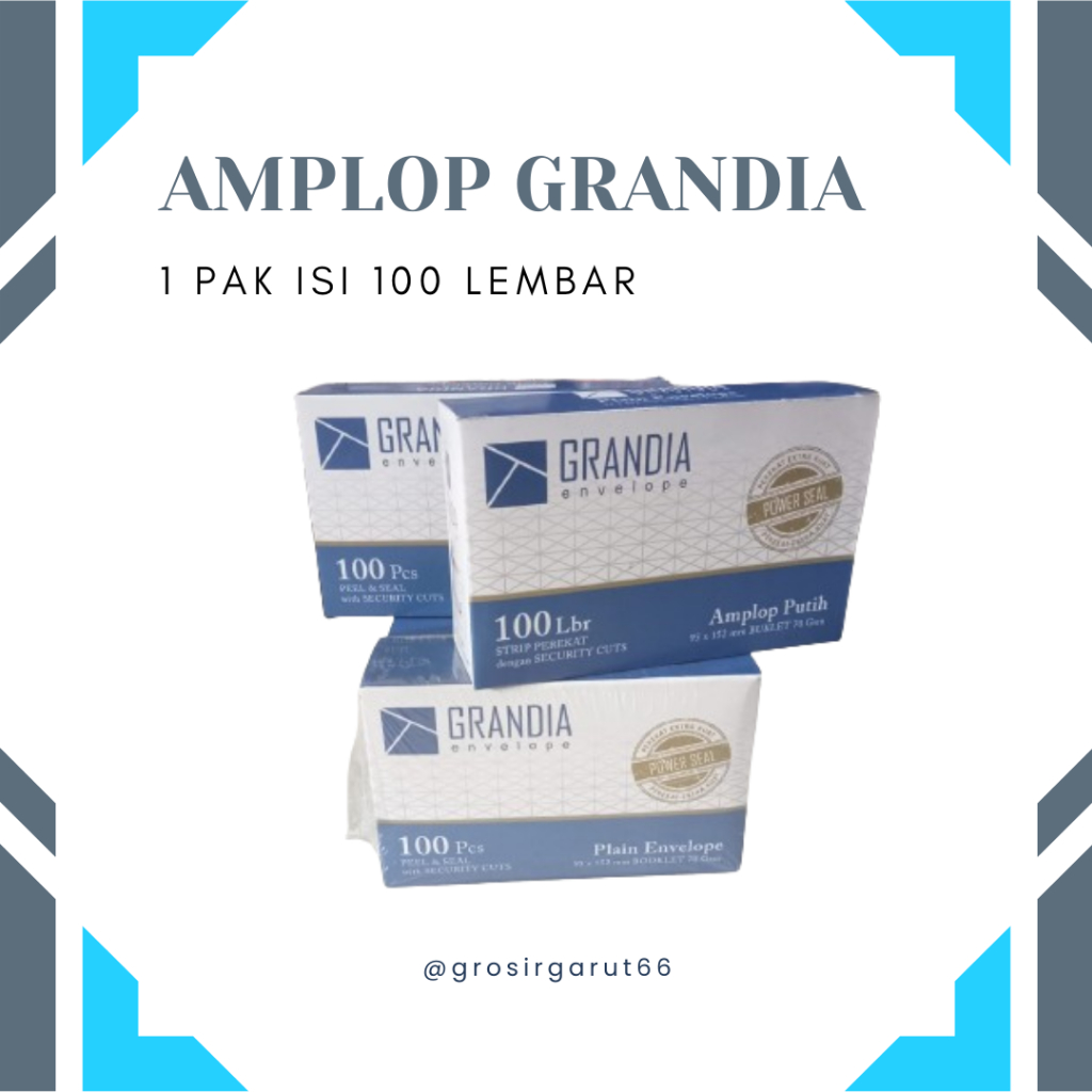 

Ampolp Grandia / Amplop Putih / Amplop Polos isi 100 lembar