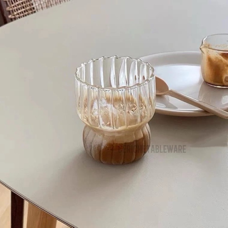 Ceriche Yoona Glass / Gelas Cafe / Borosciliate Glass / Gelas Kaca Cantik / Gelas Minum