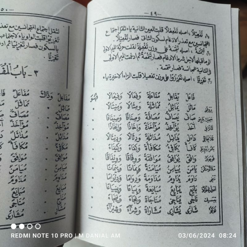 Qowaidus Shorfiyah Terjemah Shorof Lengkap i'lal bina'