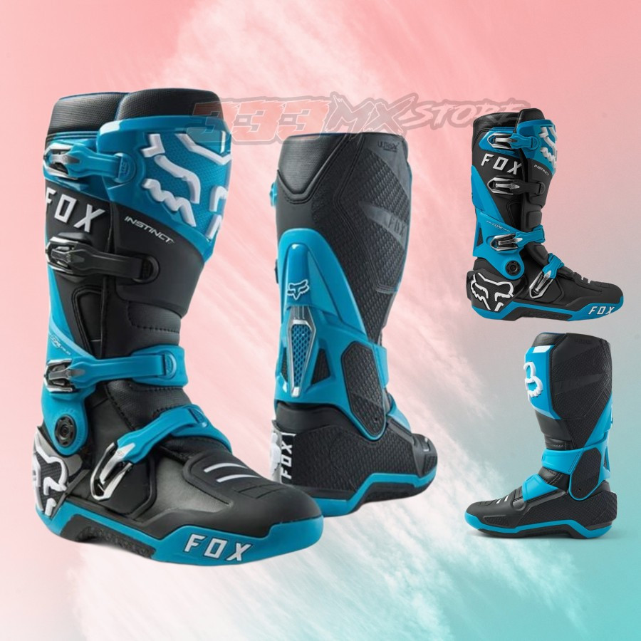 Boots Fox Instinct Maui Blue Sepatu Boots FOX Instinct Cross Trail Original