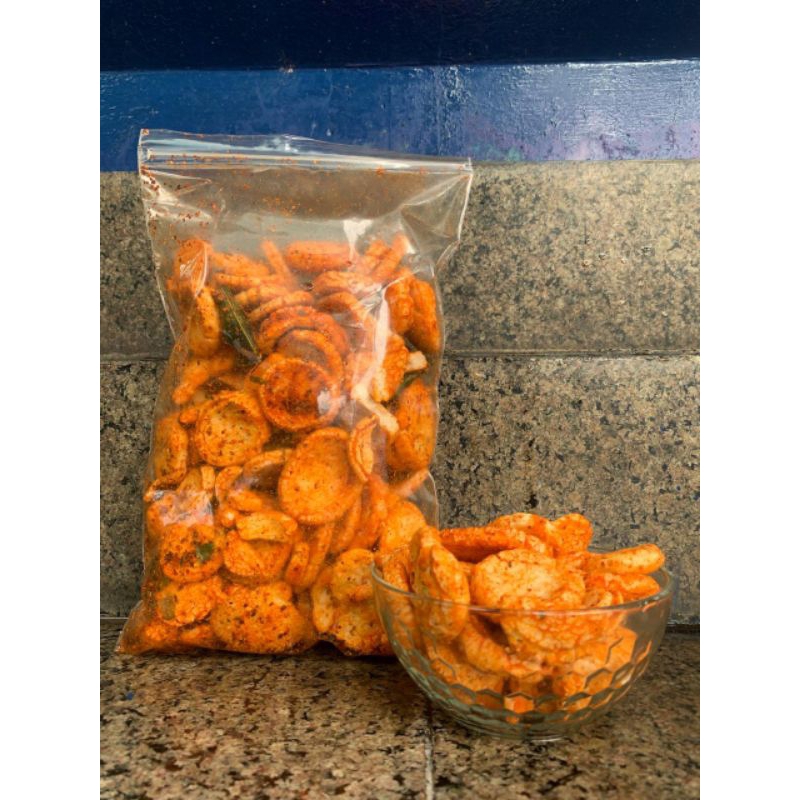 

kerupuk pedas, kerupuk gurih, snack pedas, snack gurih