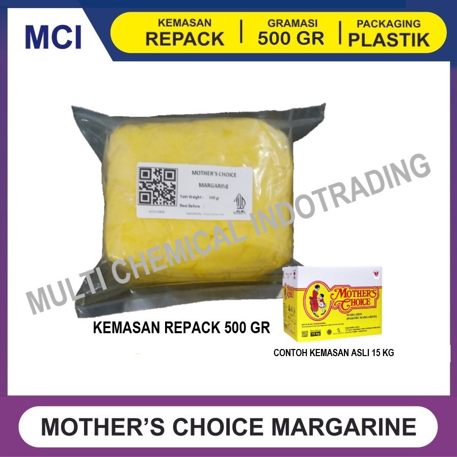 

MOTHER'S CHOICE MARGARINE 500 GR / MOTHERS CHOICE / BAKERY MARGARIN KUE