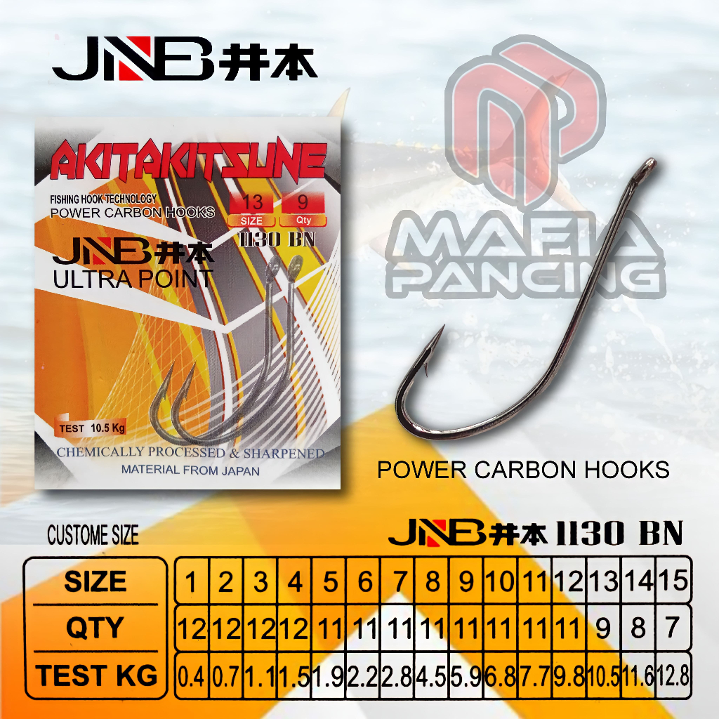 Mata kail pancing JNB AKITAKITSUNE 1130 ring