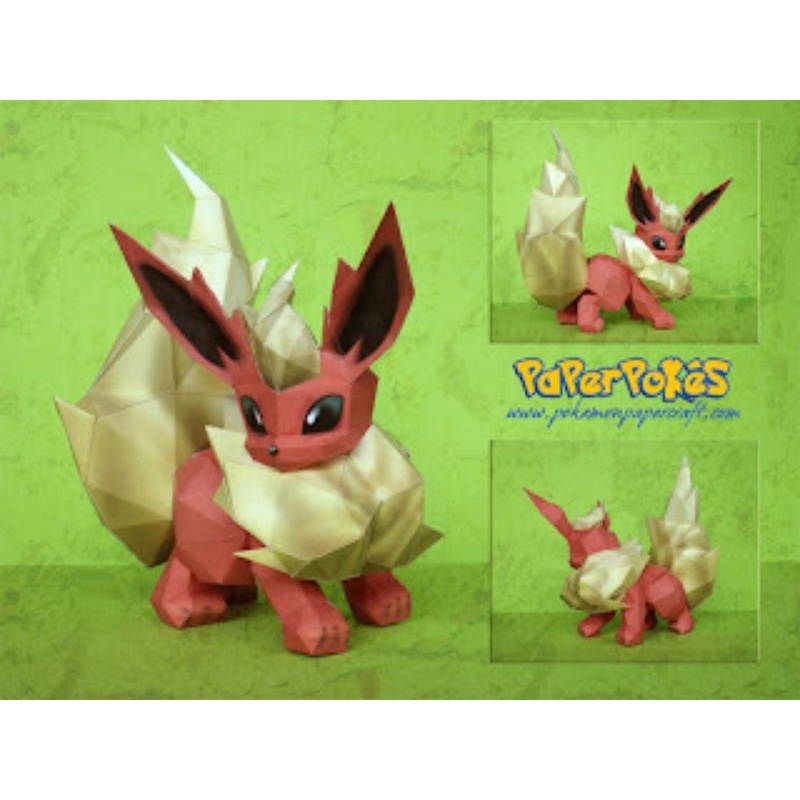 pokemon Flareon Papercraft