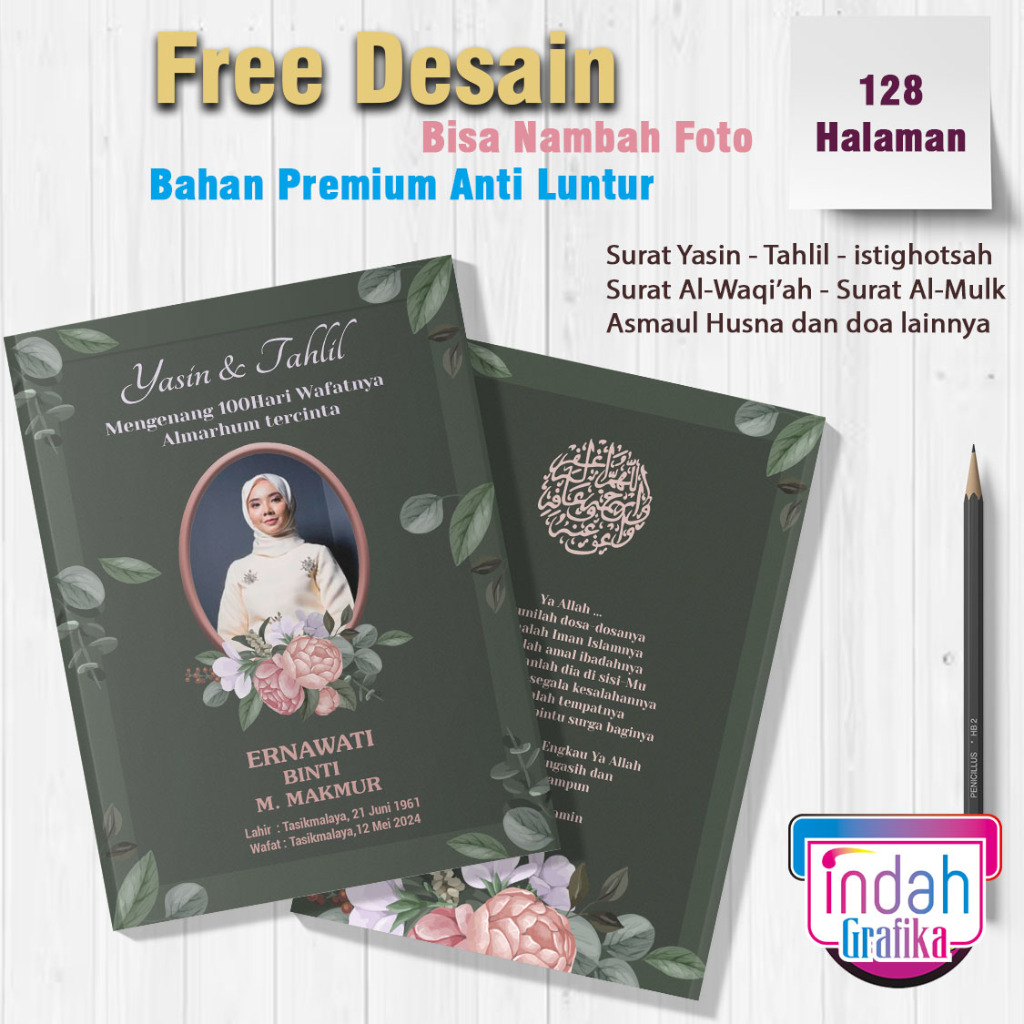 

YASIN DAN TAHLIL 128 HALAMAN COSTUM