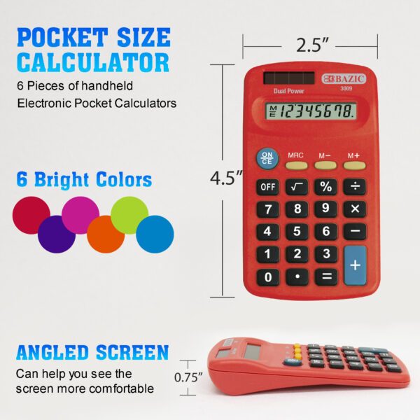 

Royally Kalkulator Mini Pocket Calculator 8 Digit RY-402C