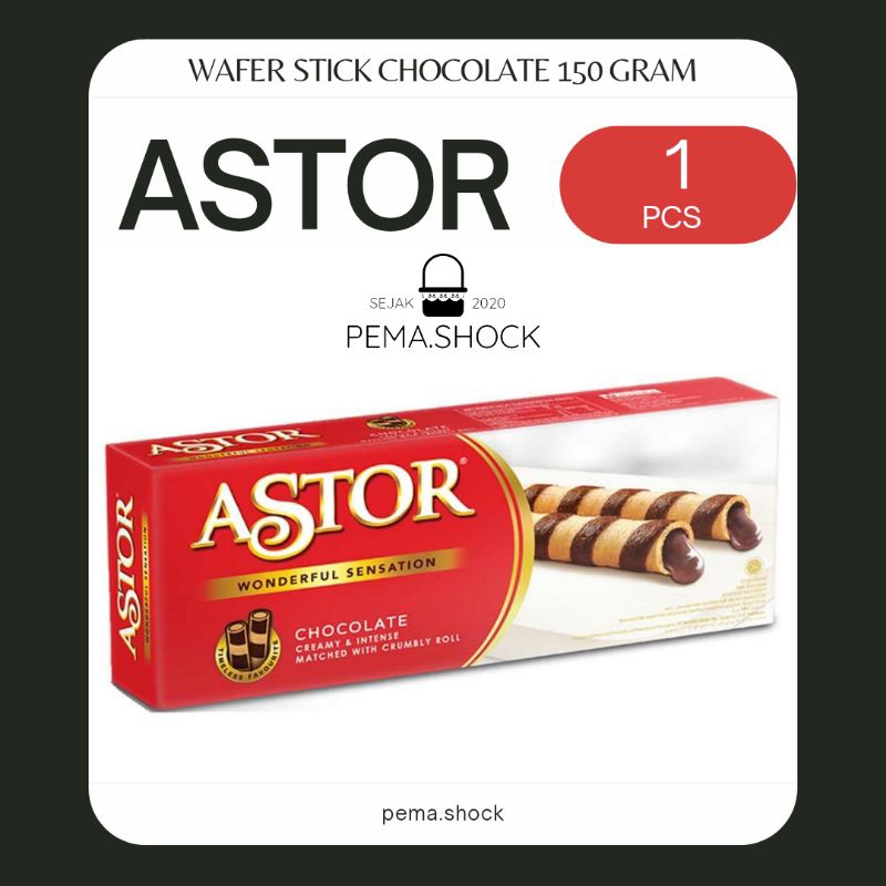 

Astor Wafer Stick Chocolate 150 Gram Snack Coklat