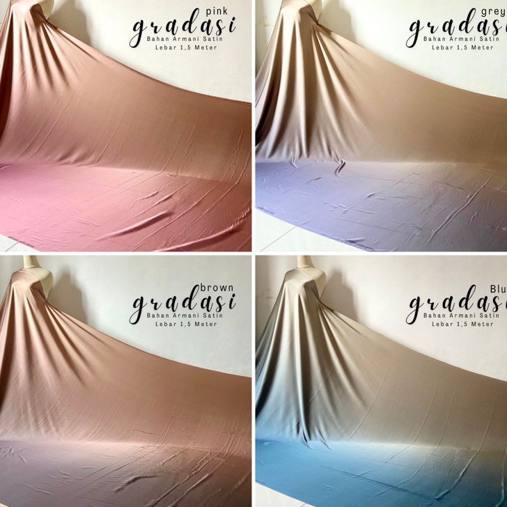 FSASH SALE Kain Silk Gradasi  Kain Armany Silk Premium  Kain Motif Gradasi  Bahan Bridesmaid