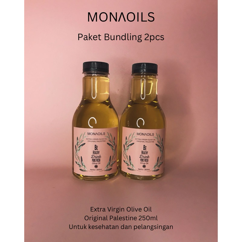 

Monaoils 2paket lebih hemat isi 500ml Extra Virgin Olive Oil